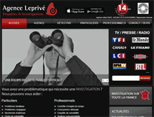 Tablet Screenshot of detectiveleprive.fr